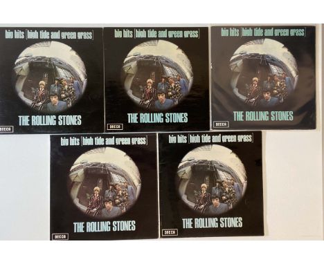 THE ROLLING STONES - BIG HITS (HIGH TIDE AND GREEN GRASS) - UK PRESSING COLLECTION. A wonderful pack of 5 x copies of the ess