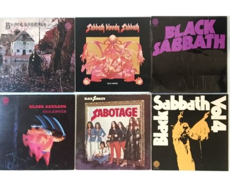 BLACK SABBATH - LPs (UK &amp; OVERSEAS PRESSINGS). Wicked instant pack of 7 x LPs including UK and overseas pressings. Titles