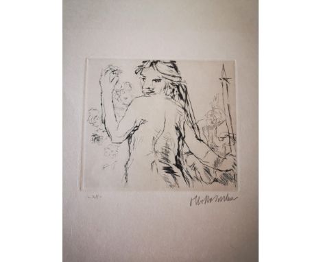 KOKOSCHKA, OSKAR (Pöchlarn / Österreich 1886-1980 Montreux / Schweiz), Folge von 10 Kaltnadelradierungen: "Penthelisea" - Ein