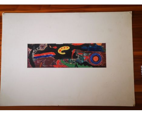 KLEE, PAUL UND FELIX, Gouache auf Karton: Komposition mit geometrisierenden Formen und Lineamenten, 1922, unten rechts monogr