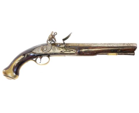 Flintlock light dragoon type pistol, Flintlock light dragoon type pistol, 10 inch .650 calibre barrel, Tower GR lock probably