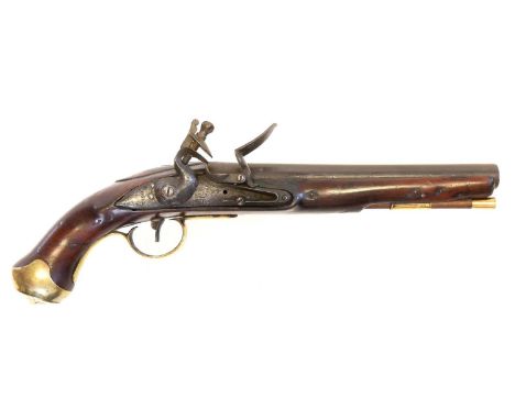 Flintlock light dragoon type pistol, Flintlock light dragoon type pistol, 9 inch .650 calibre barrel, Tower GR lock, full sto