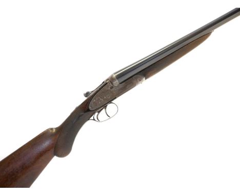 W.R Leeson 12 bore side by side shotgun, W.R Leeson 12 bore side by side shotgun, 28inch barrels with half chokes, (loose on 