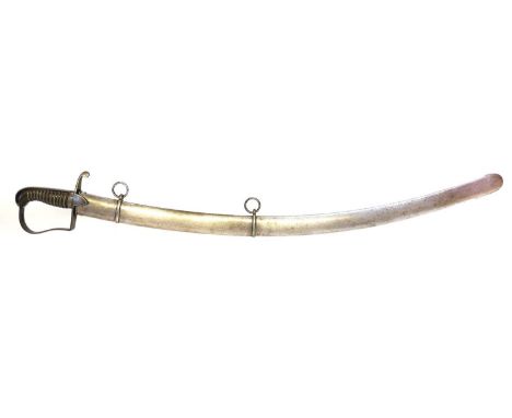 Officer's 1796 pattern light cavalry sabre Officer's 1796 pattern light cavalry sabre and scabbard, the curved blade with etc