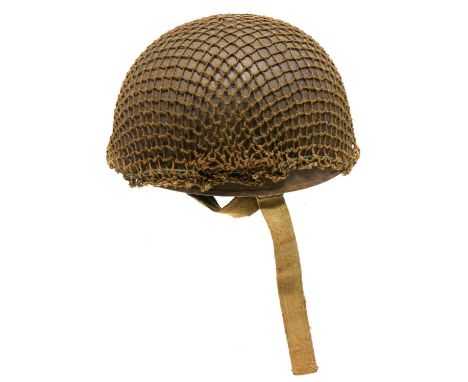 British Royal Armoured corps helmet British Royal Armoured corps helmet, with netting cover the interior liner stamped CCL 11