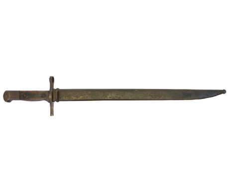 Japanese Type 30 Arisaka bayonet and scabbard, Japanese Type 30 Arisaka bayonet and scabbard, the ricasso with Matsushita Kin