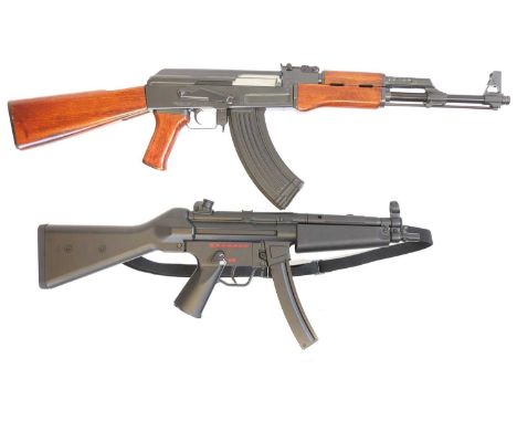 Airsoft BB AK47 and H&K UKARA REGISTRATION REQUIRED  Airsoft BB AK47 by ASGK Japan, with two magazines, also an H&K MP5 copy 