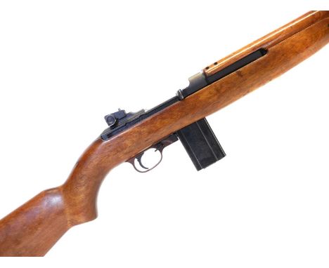 Straight pull .30 cal M1 carbine LICENCE REQUIRED Straight pull .30 cal M1 carbine, 18inch barrel, the receiver stamped U.S. 