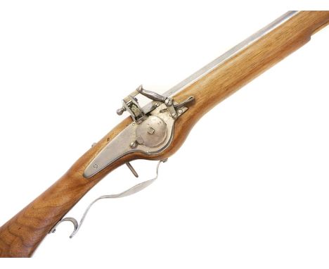 Wheellock paddle butt carbine, LICENCE REQUIRED  Wheellock .700 calibre paddle butt carbine, 25.25inch Ardesa barrel with Spa