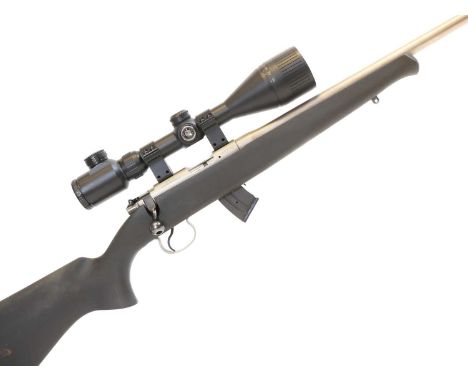 CZ .22 bolt action rifle with scope and moderator LICENCE REQUIRED   CZ .22lr bolt action rifle, model 452-2E ZKM, 21 inch ba