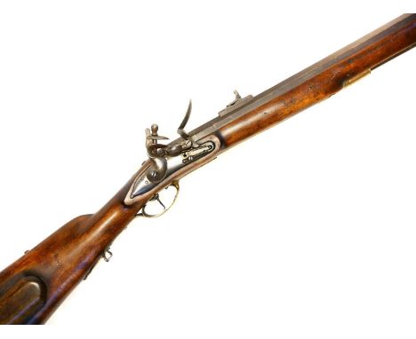 Flintlock composed Jager rifle  Composed .70 calibre flintlock Jaeger rifle, made from antique parts in the German style whic