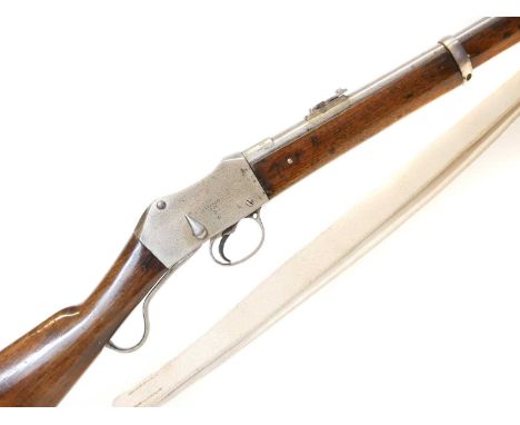 Martini Henry 577/450 artillery carbine Martini Henry 577/450 MkII artillery carbine, 21inch barrel secured by two bands, one
