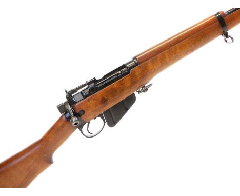 Lee Enfield No. 5 Jungle Carbine LICENCE REQUIRED Lee Enfield Fazakerley No.5 bolt action rifle, 20inch barrel fitted with fl