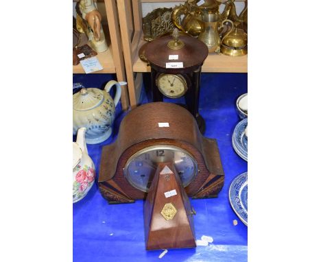 Two clocks and further French made metronome