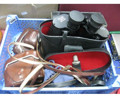 Voigtlander Vitoret Camera, Agfa camera, Paragon Binoculars 12 x 50 etc:- One Box