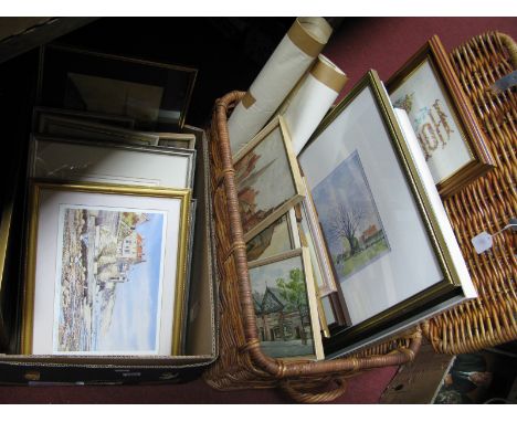 After Mike Hatfield: 'Wakefield'  Limited Edition Signed Print 21/25; Griffiths limited edition print 'Robin Hoods Bay' 104/2