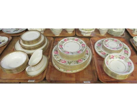 Two trays of Royal Worcester 'Royal Garden' fine bone china to include: seven place settings of tea plates, side plates, dinn