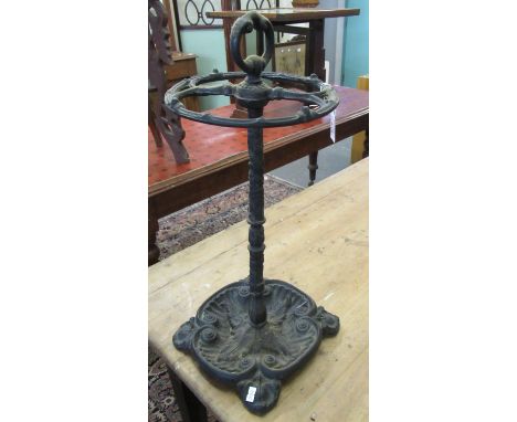 Victorian design cast iron stick and umbrella stand. (B.P. 21% + VAT) Grubby, no obvious damage  Height - 55cm Approx.