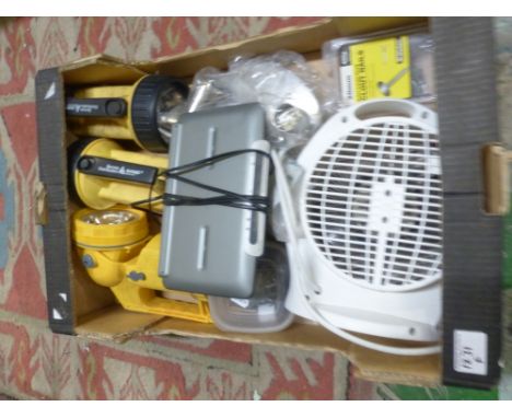 Selection of electrical items to include Bosch Power Drill, JCB Cordless Drill with rechargable batteries, Belkin ADSL2+ Mode