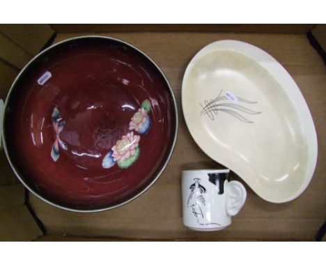 Carltonware items to include footed fruit bowl, Australian design shaped dish &amp; Prince Charles charming mug (3)