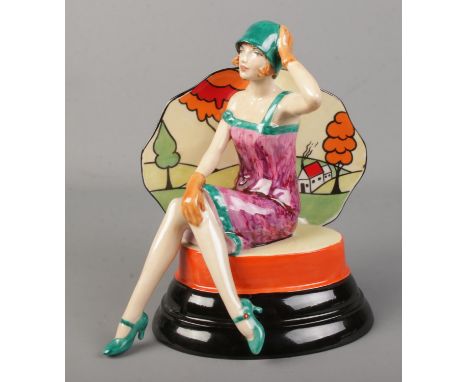 Kevin Francis Ceramic sculpture by Peggy Davies "Putting on the Ritz" modelled by Andy Moss, limited edition 281/1250. With b