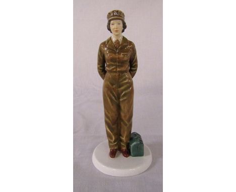Royal Doulton Army Days limited edition figurines of Queen Elizabeth II to celebrate her 90th birthday 0437/2000 HN5806 H 23 