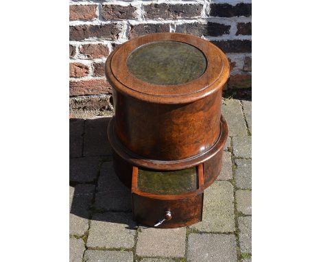 Victorian mahogany circular library steps (originally a commode)