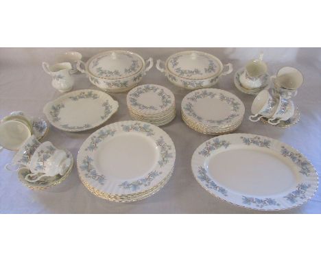 Royal Kent 'Trentside' part dinner / tea service inc tureens, gravy boat, meat plate etc