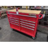 YUKON 9-Drawer Rolling Tool Chest w/ Wood Top