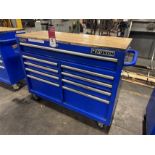 YUKON 9-Drawer Rolling Tool Chest w/ Wood Top