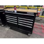 YUKON 9-Drawer Rolling Tool Chest w/ Wood Top