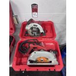 Lot Comprising MILWAUKEE 6390-20 Tilt-Loc Circular Saw and TOOL SHOP 7-1/4" Circular Saw