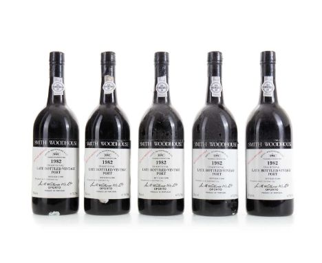5 BOTTLES OF SMITH WOODHOUSE 1982 LATE BOTTLED VINTAGE PORT All 20% ABV / 75clQty: 5