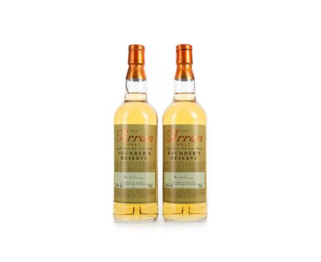 2 BOTTLES OF ARRAN FOUNDER'S RESERVE ISLAND SINGLE MALT Both 43% ABV / 70clQty: 2Still a relative youngster in whisky terms, 