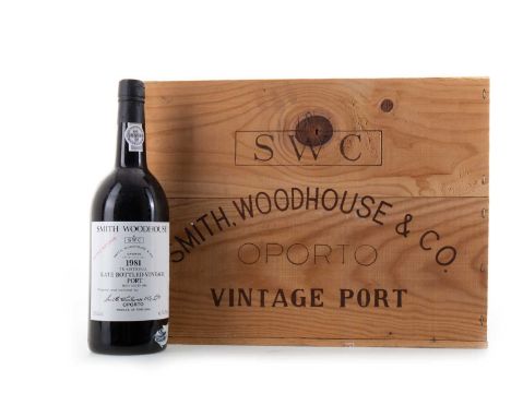 CASE OF 12 SMITH WOODHOUSE 1981 LATE BOTTLED VINTAGE PORT  Bottled 1985Each 20% ABV / 75cl  Qty: 12