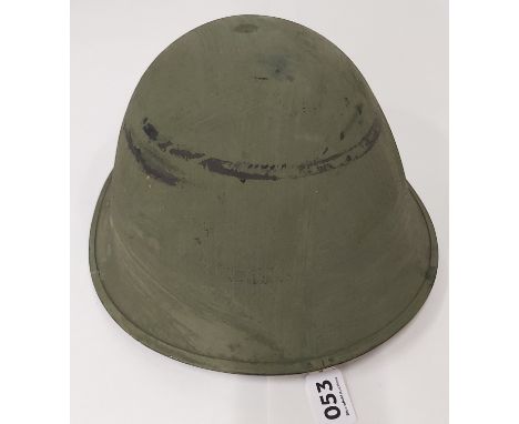 ORIGINAL 1969 BRITISH ARMY TURTLE HELMET USED HERE IN NORTHERN IRELAND AT THE BEGINNING OF THE TROUBLES