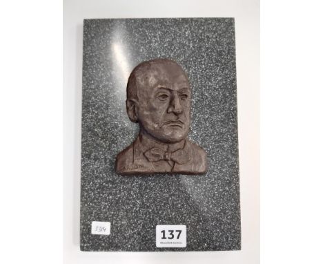 MOUNTED BRONZE OF EDWARD CARSON BY CHARLIE LUDLOW