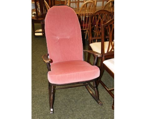 A mid 20th Century Ercol-style rocking chair