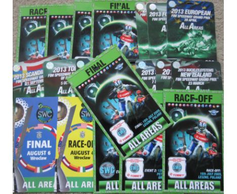 SPEEDWAY - COLLECTION OF GRAND PRIX &amp; WORLD CUP OFFICIAL PASSES X 20
All different and in good condition