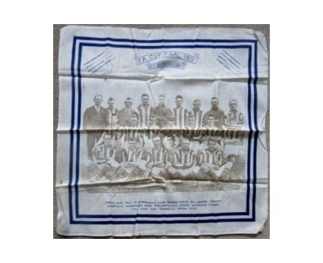 WEST BROMWICH ALBION 1931 FA CUP FINAL HANKIE - BILLY BASSETT
We are informed by the vendor that this was once owned by the g
