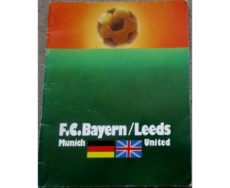 1975 EUROPEAN CUP FINAL F C BAYERN V LEEDS UNITED&nbsp;
&nbsp;