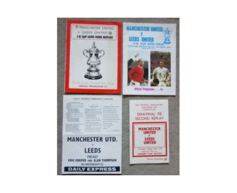 1970 FA CUP S/F MANCHESTER UNITED V LEEDS ALL 3 GAMES + SONG SHEET
14th March at Sheffield Wednsday
23rd March at Villa Park
