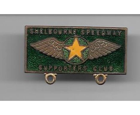 SPEEDWAY - VINTAGE SHELBOURNE BADGE
Not stamped
