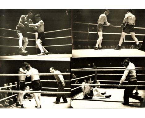&nbsp;BOXING - VINTAGE ORIGINAL PRESS PHOTOGRAPHS X 4
All stamped Sport &amp; General press Agency. 
