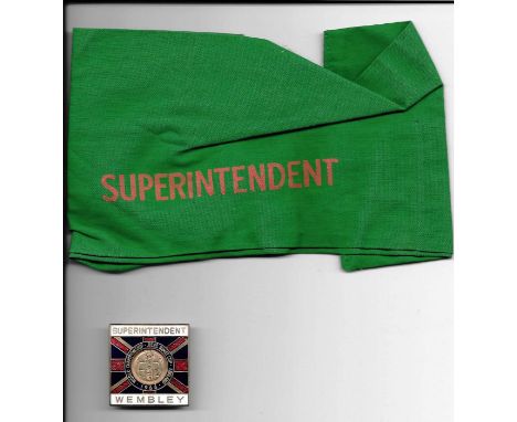 1966 WORLD CUP - SUPERINTENDENTS ENAMEL BADGE, ARMBAND, TOURNAMENT PROGRAMME &amp; INFO BOOKLET&nbsp;
Rare items from the 196