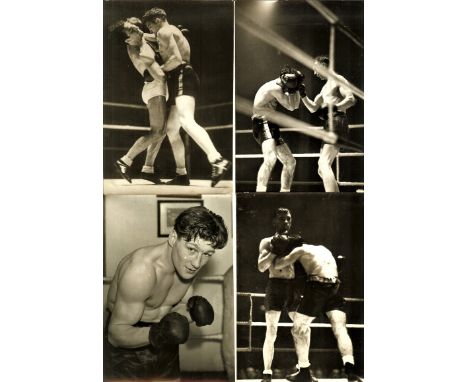 BOXING - VINTAGE ORIGINAL PRESS PHOTOGRAPHS X 4
All stamped Sport &amp; General press Agency. 
