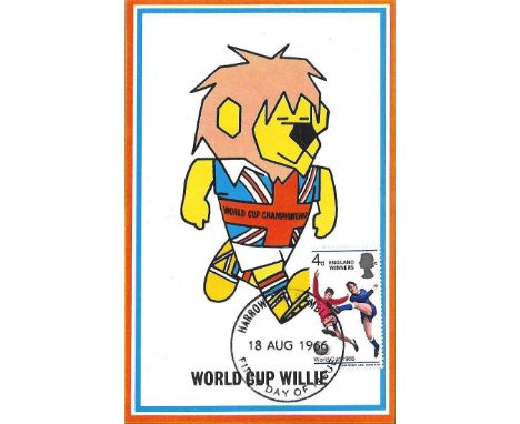 1966 WORLD CUP ORIGINAL WORLD CUP WILLIE POSTCARD