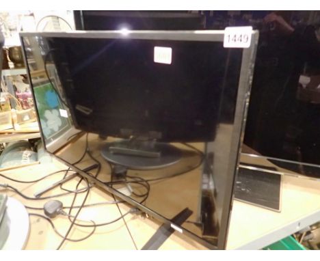 32inch LED TV on stand. All electrical items in this lot have been PAT tested for safety and have passed. This does not confi