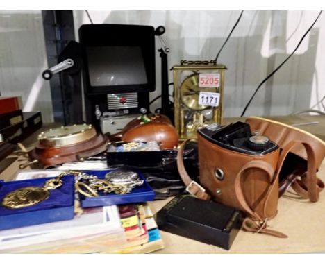Mixed collection of items, including quartz pocket watches, costume jewellery and Zippo lighters. Not available for in-house 