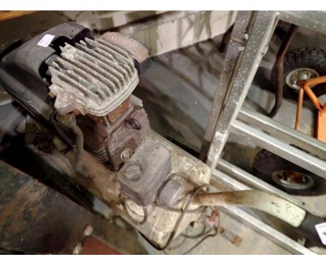 Large compressor on wheels. All electrical items in this lot have been PAT tested for safety and have passed. This does not c